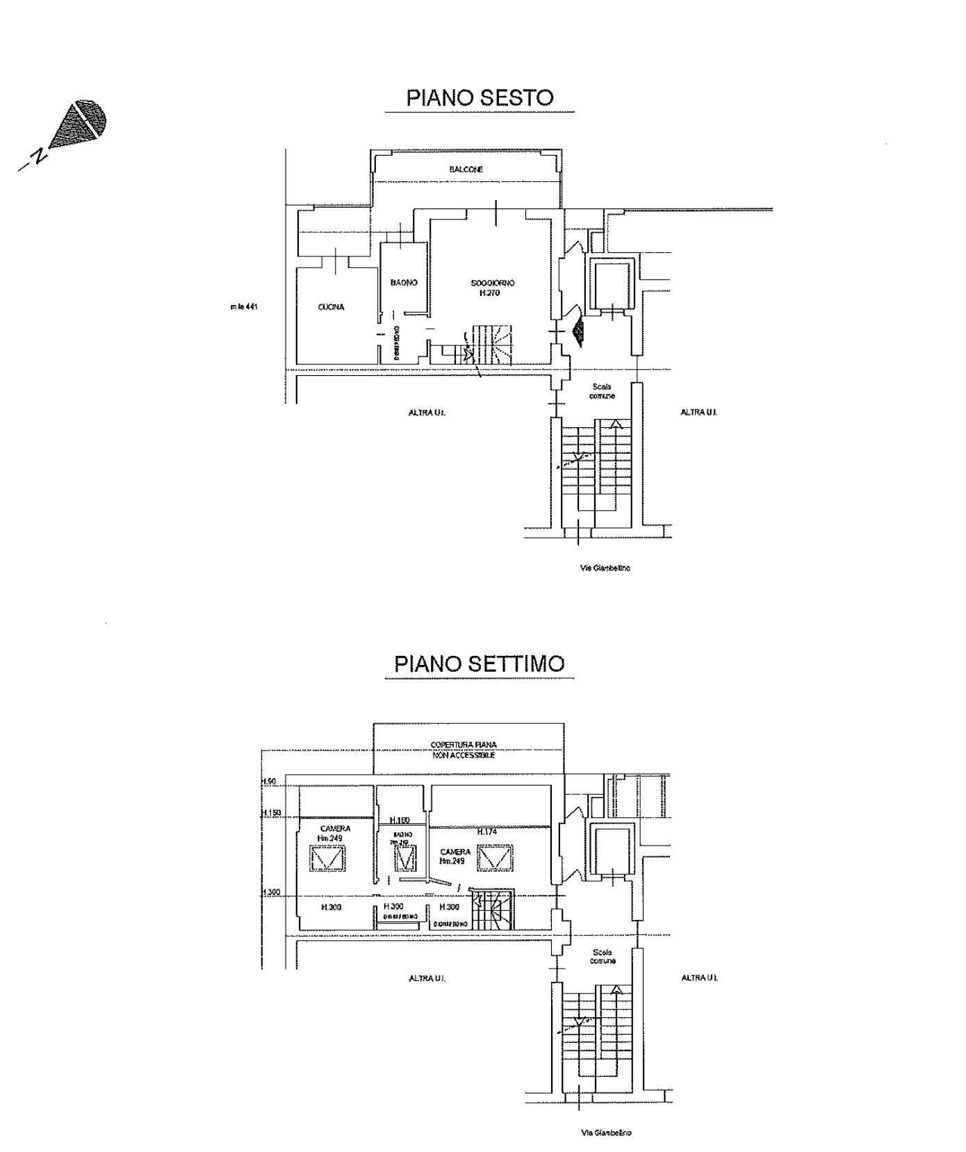 Foto 21 - Three-room apartment Via Giambellino
 
59, Milano - floor plans 1