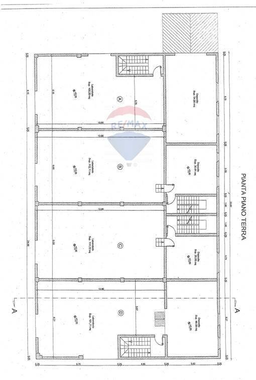 Pianta 2D - Rustic case sparse monte basso, Castell'Arquato - floor plans 1