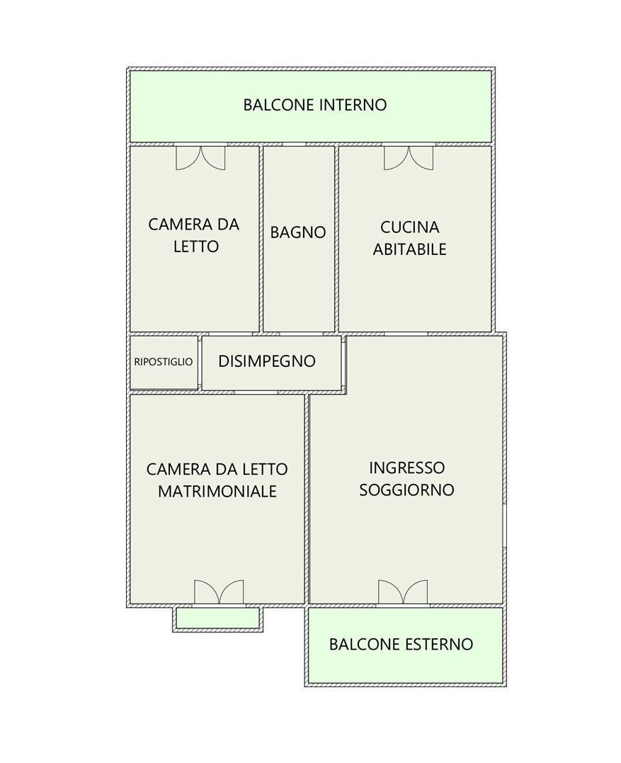 Foto 33 - Trilocale Via Don Gaetano Grandolfo
 
20, Casamassima - planimetria 1