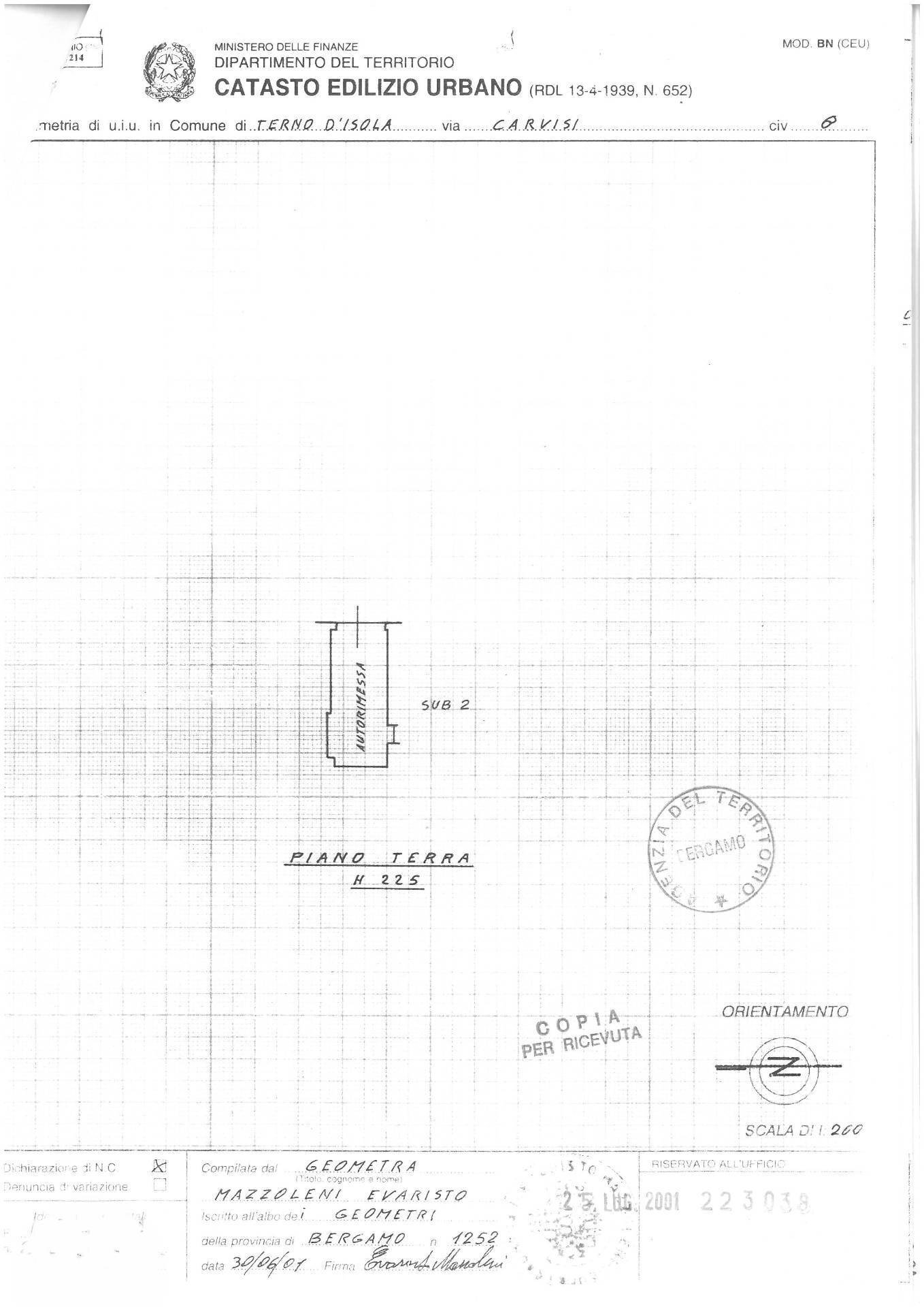 Foto 27 - Casa indipendente via Carvisi, Terno d'Isola - planimetria 1