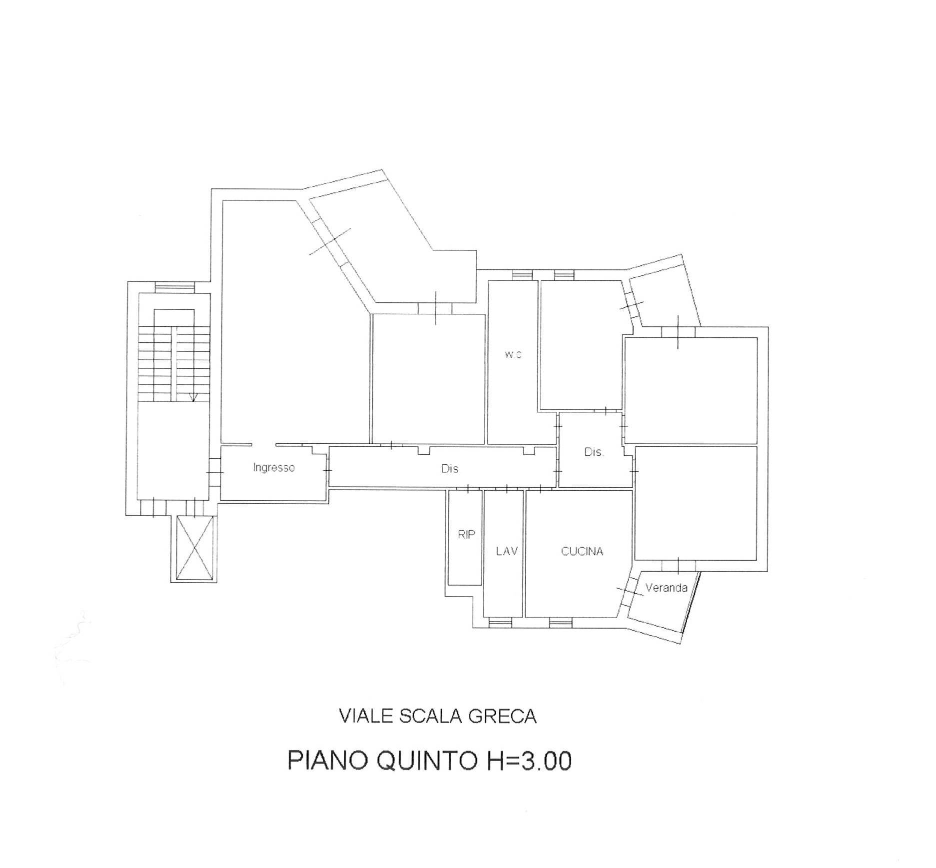 Foto 35 - Apartment Viale Scala Greca, Siracusa - floor plans 1