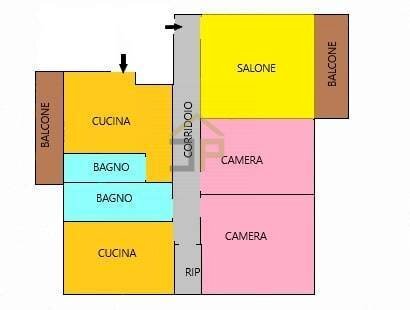 Foto 26 - Quadrilocale Via Segesta, Castellammare del Golfo - planimetria 1