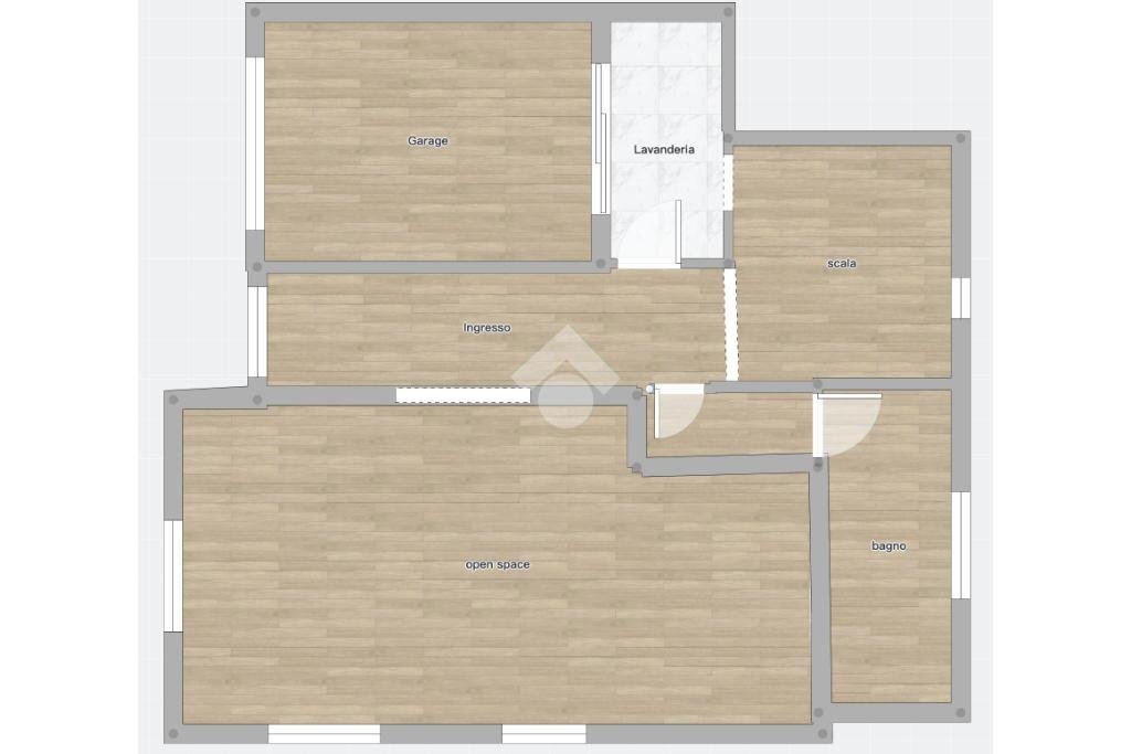 Porzione di casa Via prampolini, Correggio - planimetria 1