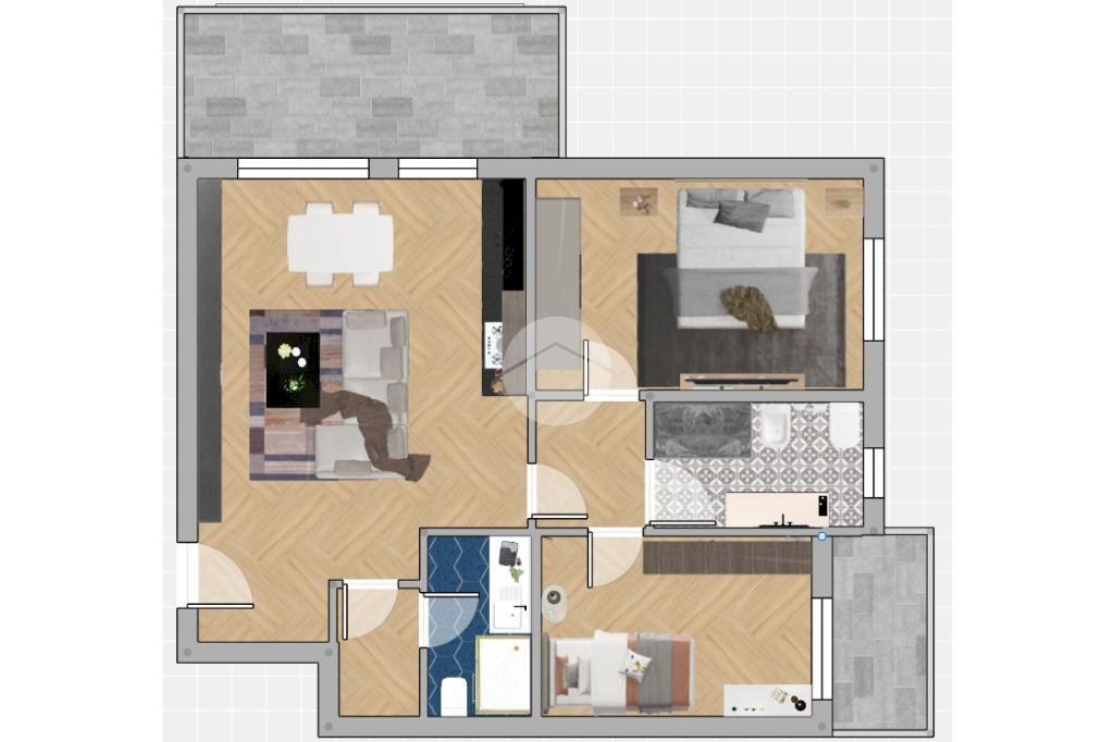 Trilocale Via della Libertà, Corbetta - planimetria 1