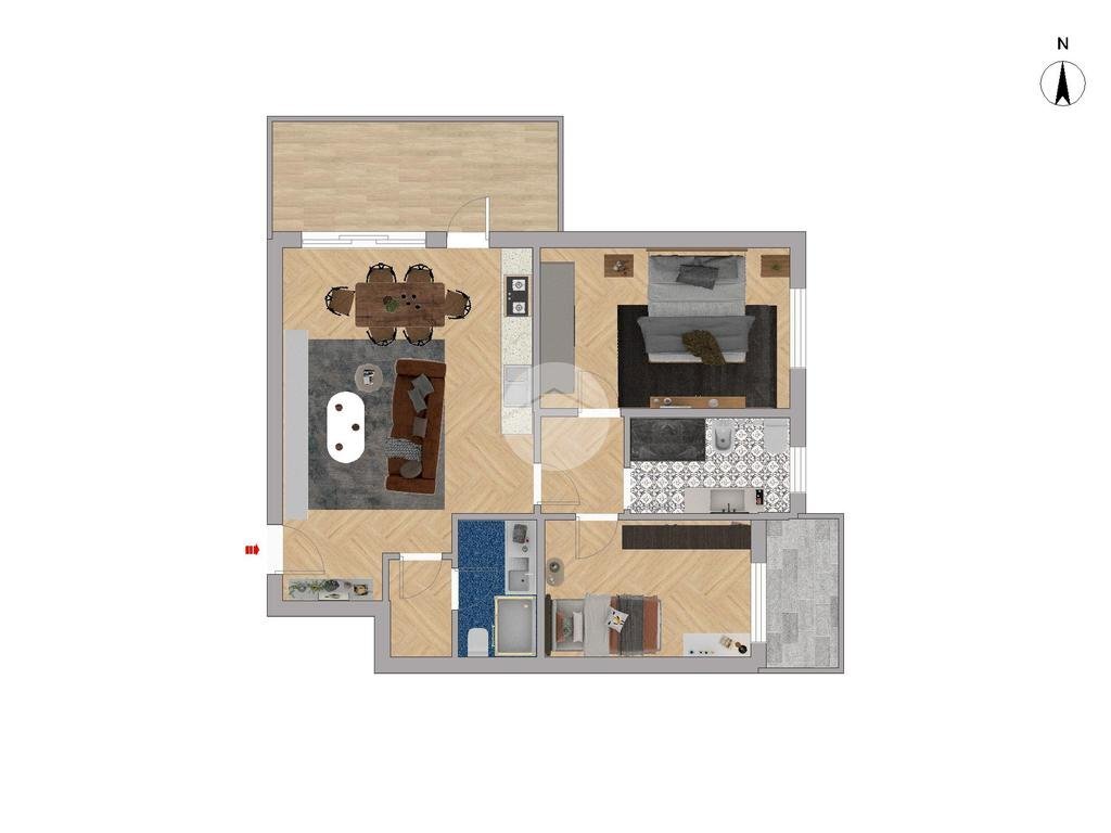 Trilocale Via della Libertà, Corbetta - planimetria 1