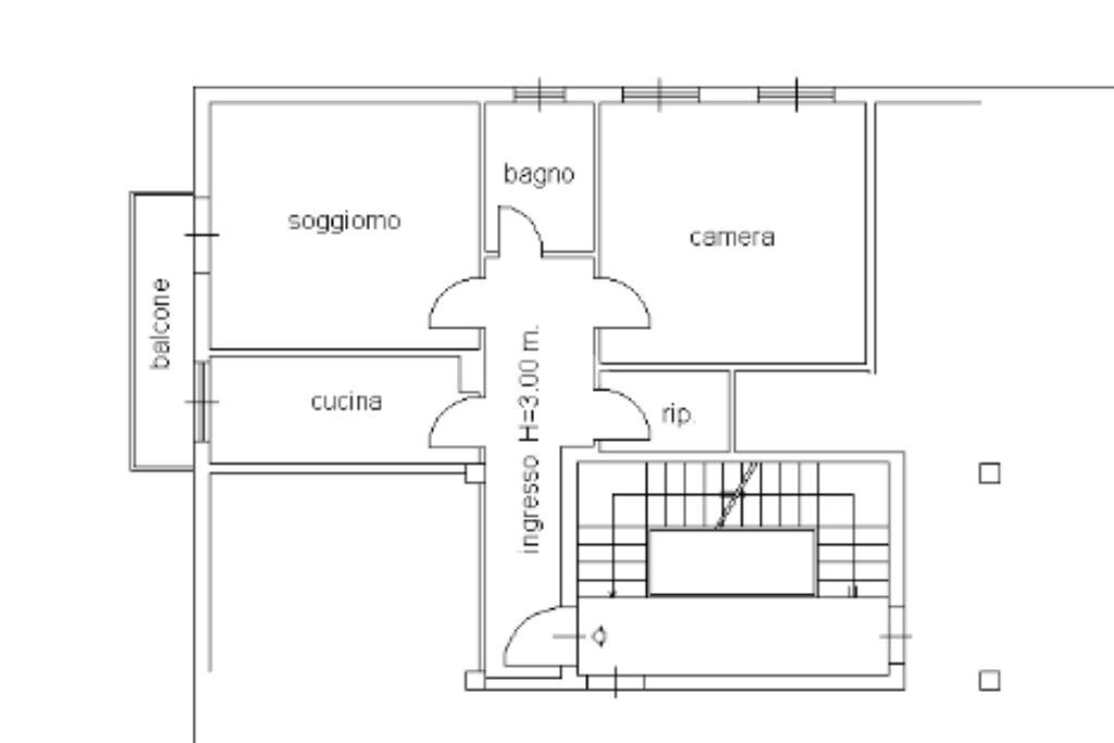 Bilocale Via Edoardo Jenner, Parma - planimetria 1