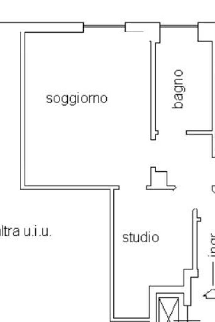 Monolocale Via Carlo Darwin, Milano - planimetria 1
