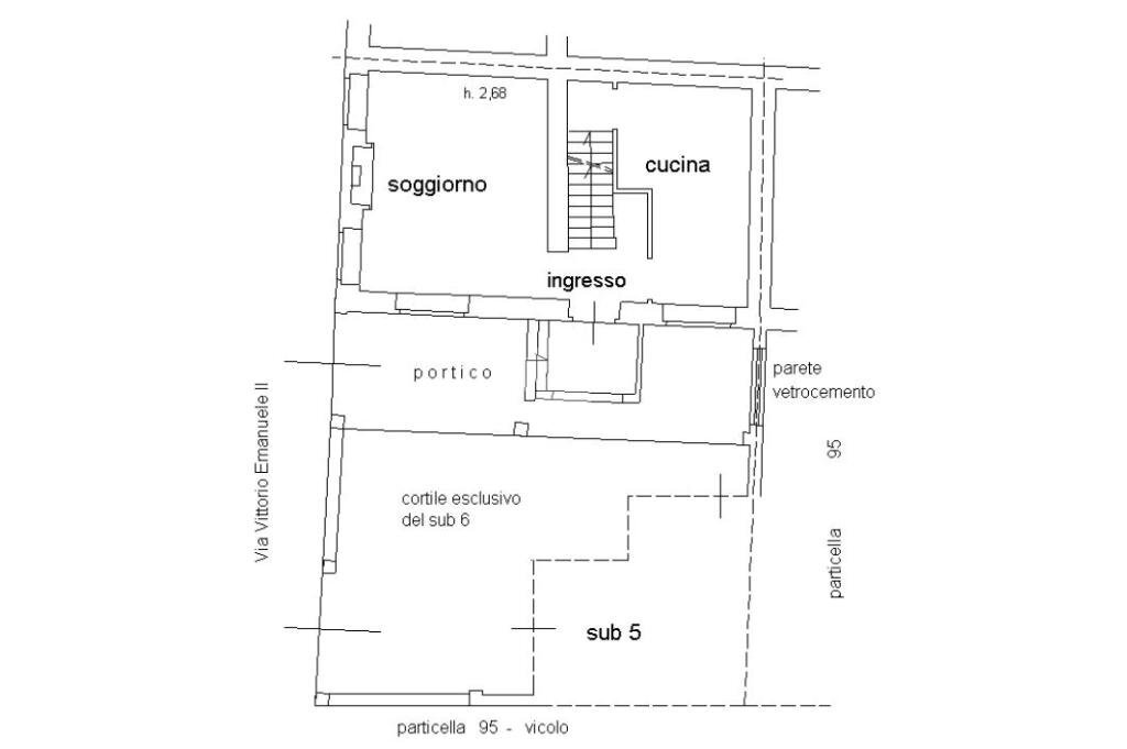 Casa semi indipendente Via Mazzini, Altavilla Monferrato - planimetria 1