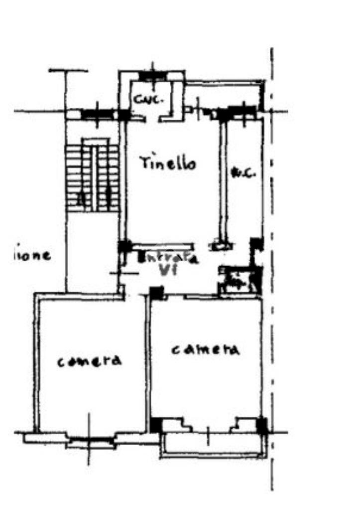 Trilocale Via don caustico, Grugliasco - planimetria 1