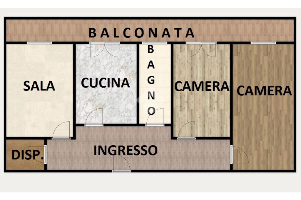 Quadrilocale Via IV Novembre, Ronco Scrivia - planimetria 1