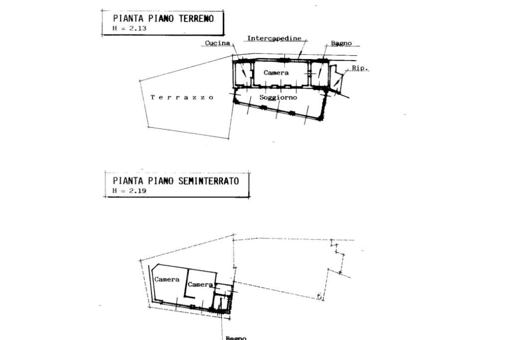 Four-room apartment Via Giorgio Byron, Alassio - floor plans 1