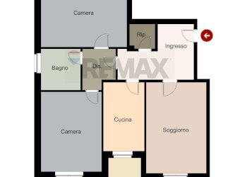 Pianta 2D - Trilocale Via Torino
 
65, Rozzano - foto 34