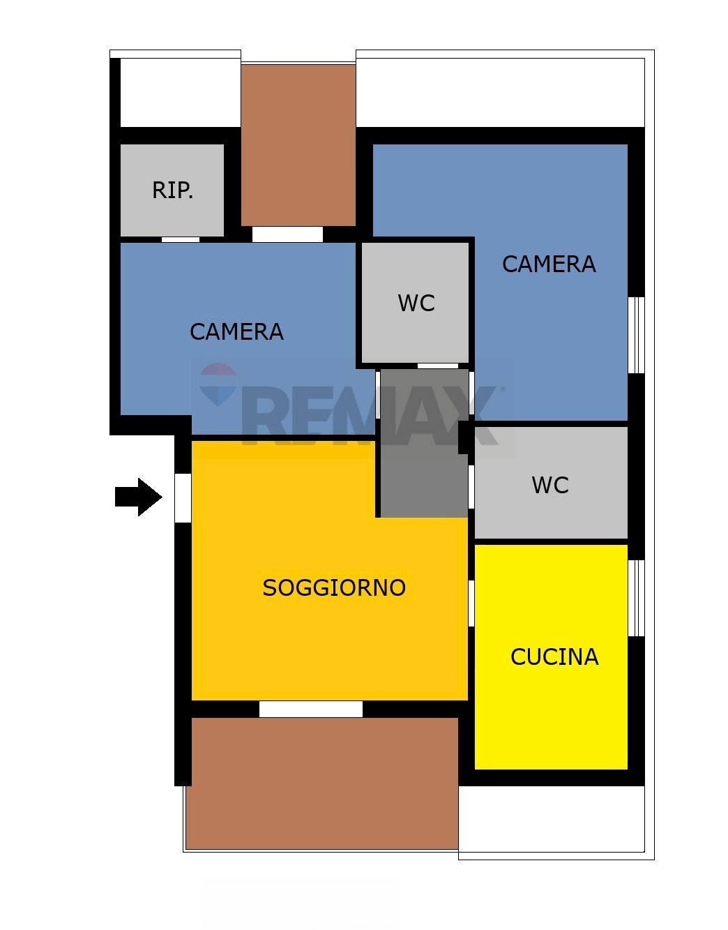 Pianta 2D - Trilocale Via Giancarlo Siani
 
6, Marano di Napoli - planimetria 1