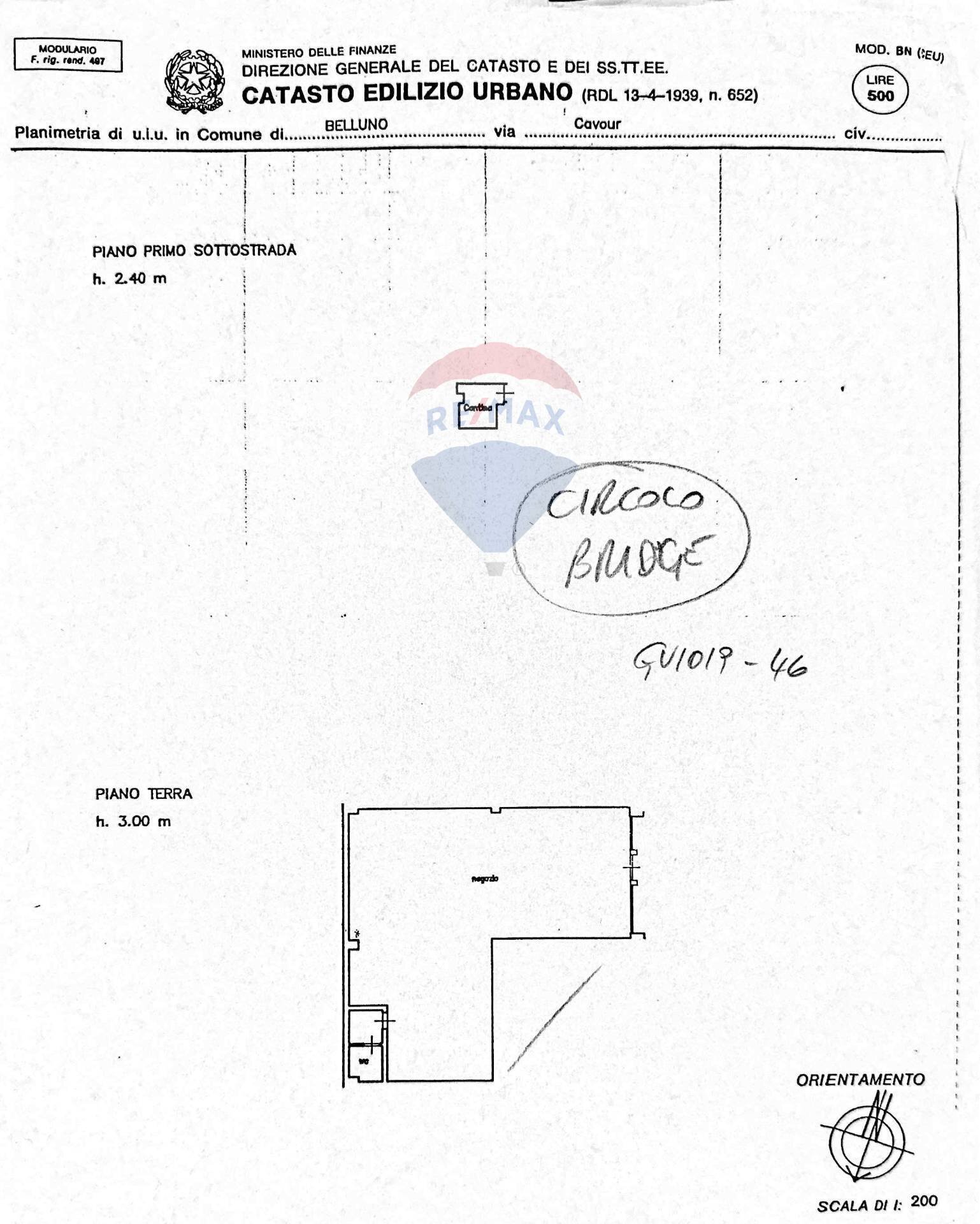 Pianta 2D - Negozio Via Cavour
 
snc, Belluno - planimetria 1