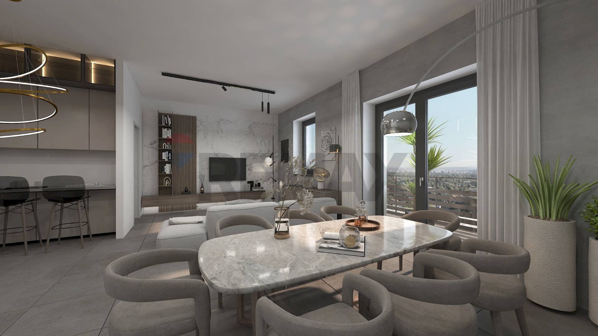 Sala da pranzo - Quadrilocale Via Locatelli
 
21, Ponte San Pietro - foto 3