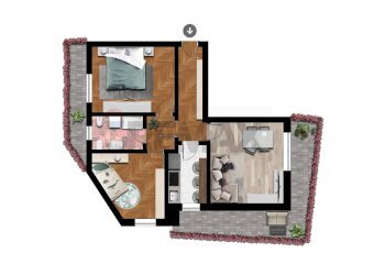 Pianta 2D - Trilocale Via Diaz
 
10, Busto Arsizio - foto 34