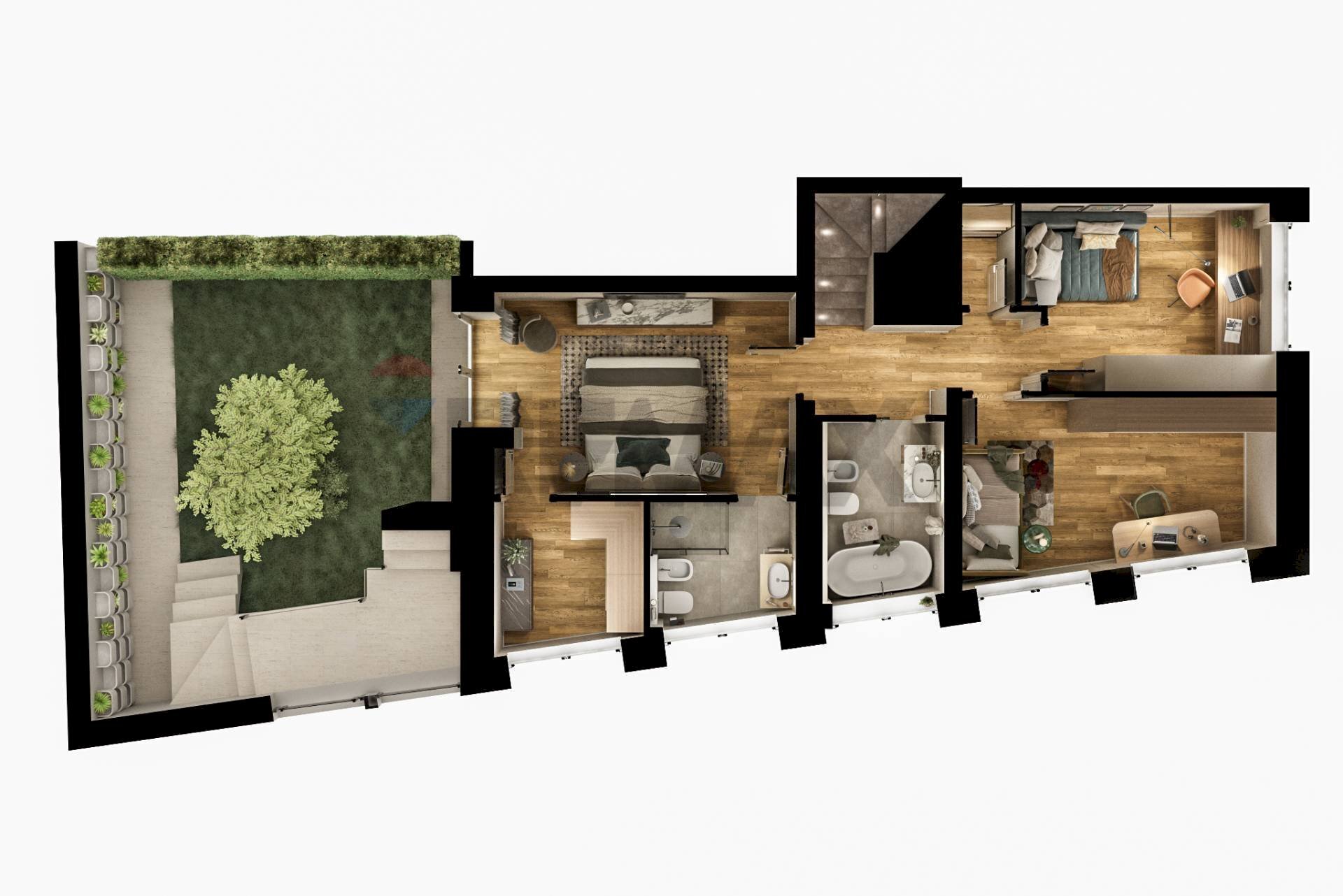 Pianta 3D - Villa Bifamiliare bellini
 
17, Busto Arsizio - planimetria 1