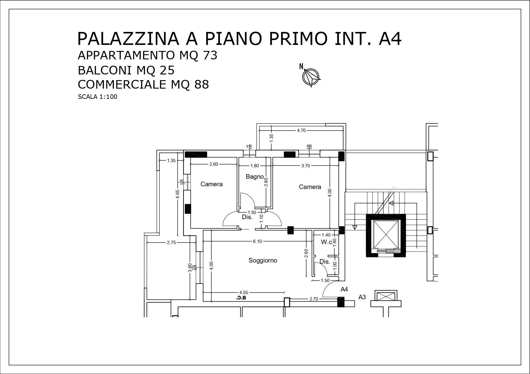 Foto 8 - Trilocale Via Di Girolamo, Pescara - planimetria 1