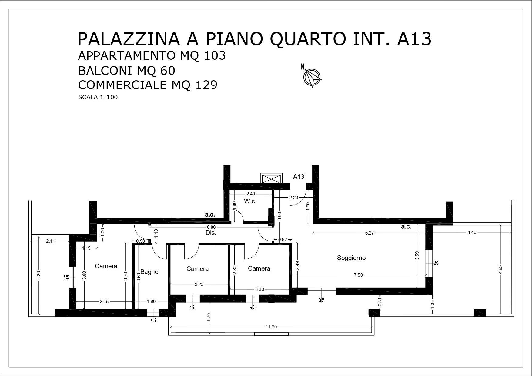 Foto 8 - Quadrilocale Via Di Girolamo, Pescara - planimetria 1