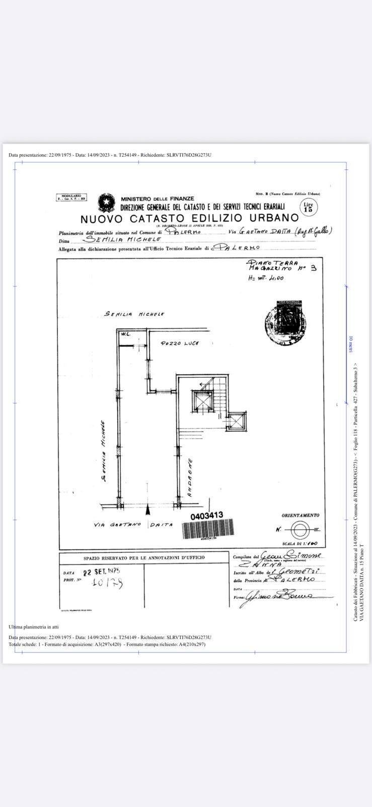 Foto 7 - Shop Via Gaetano Daita, Palermo - floor plans 1