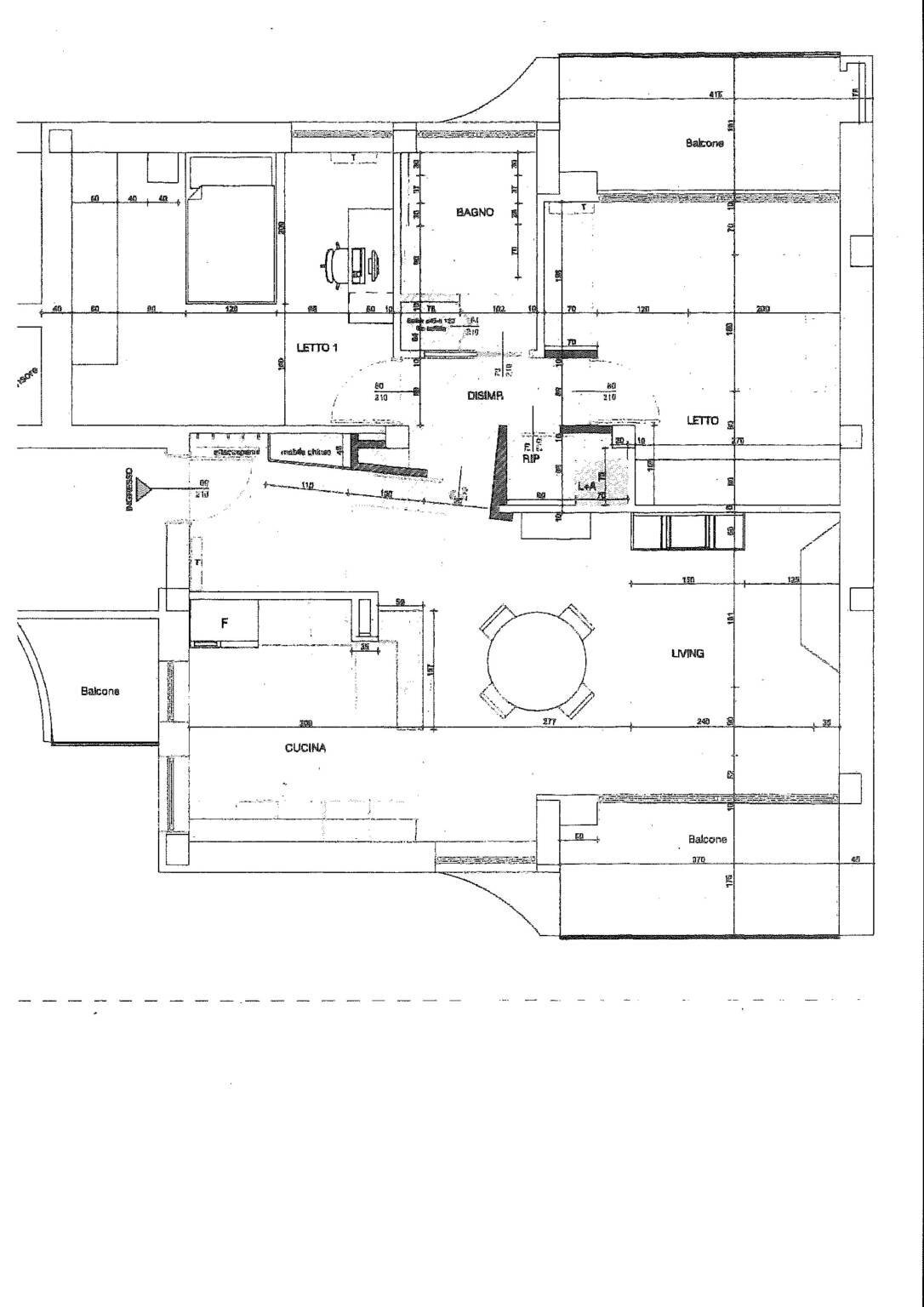 Four-room apartment Alba - floor plans 1
