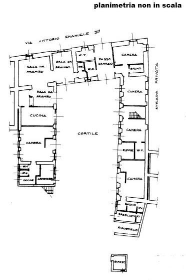 Rustic piazza Fontana, Sessame - floor plans 1