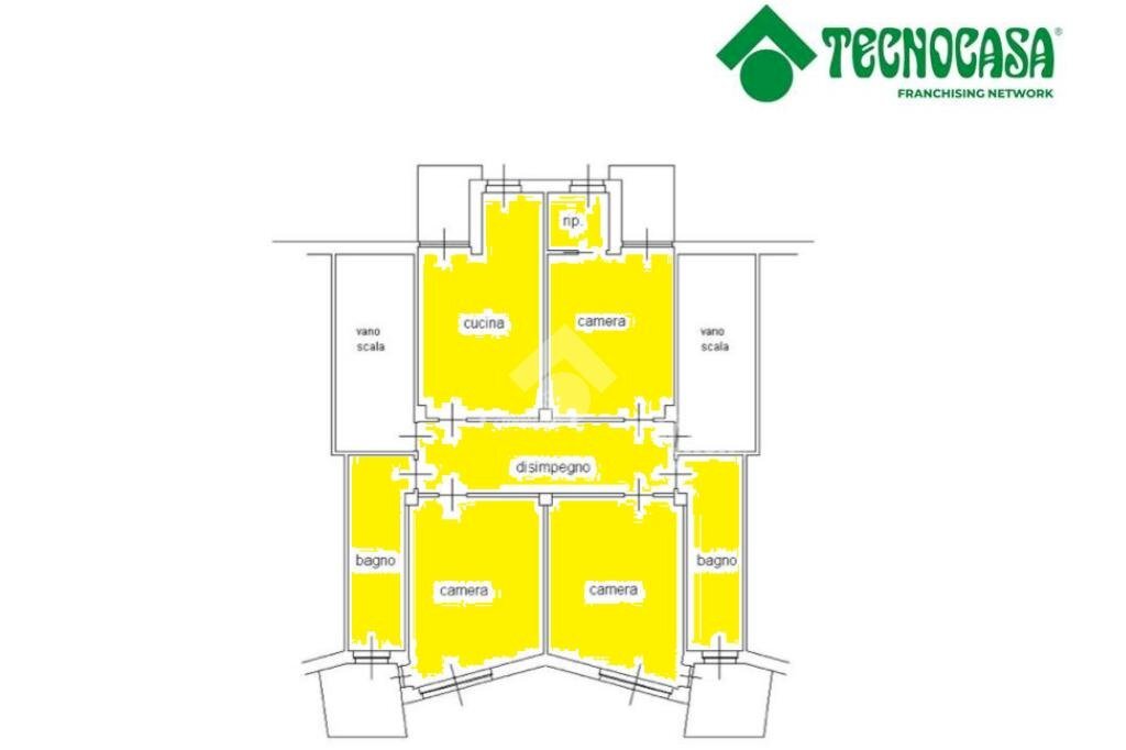 Quadrilocale Via Mascagni, Gassino Torinese - planimetria 1