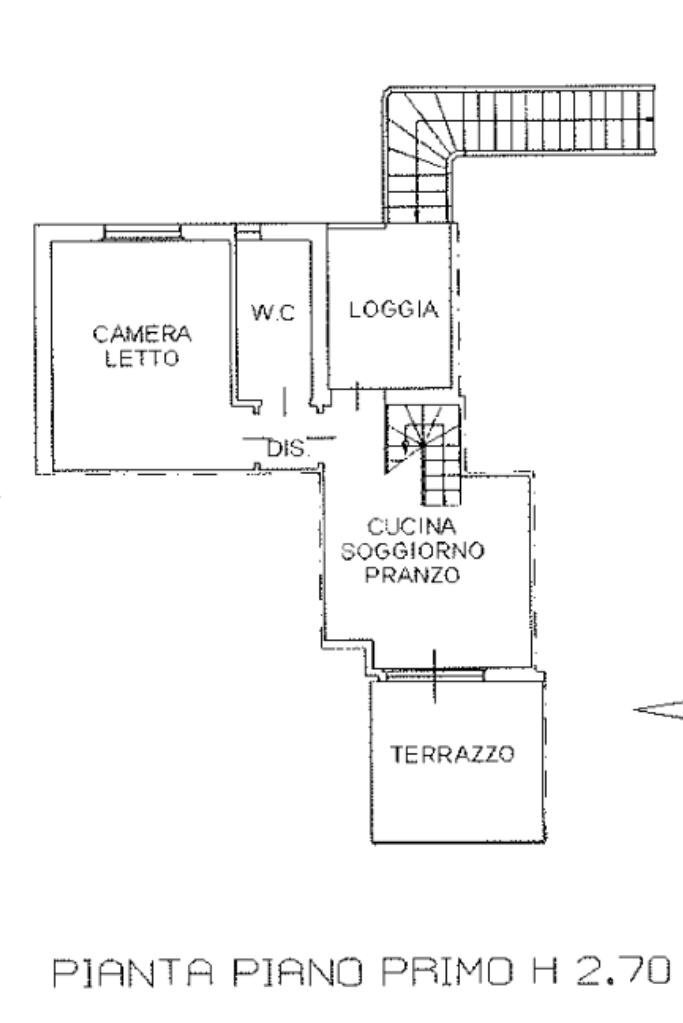 Two-room apartment Via Tiziano Vecellio, Cesenatico - floor plans 1