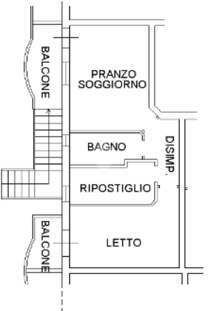 Trilocale Via Robert Schuman, Gatteo - planimetria 1
