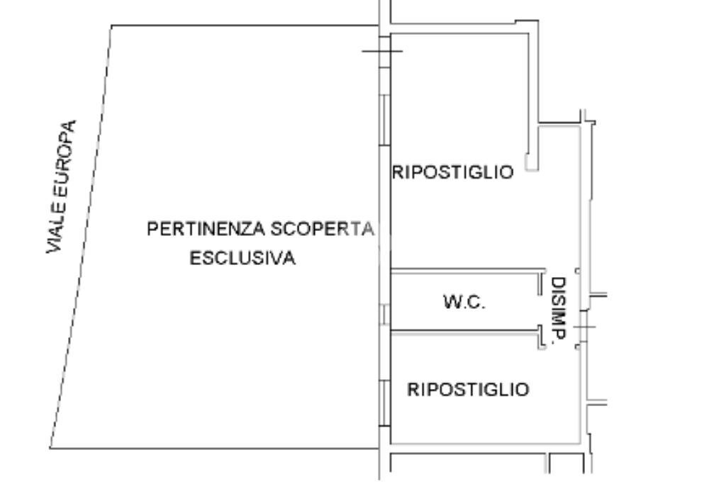 Bilocale Via Robert Schuman, Gatteo - planimetria 1