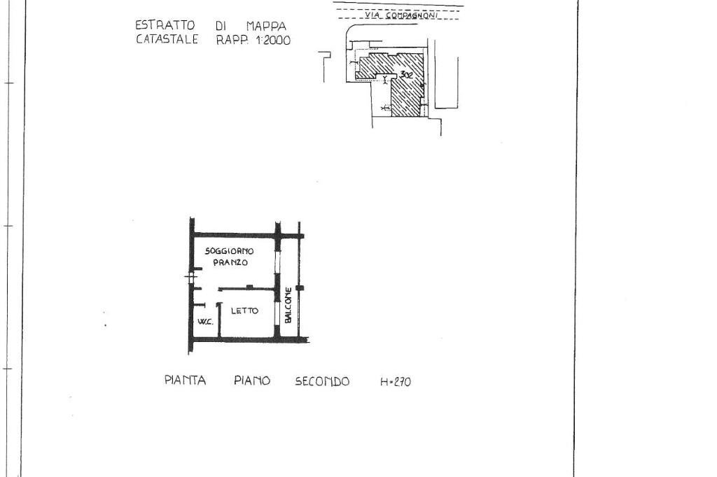 Bilocale appartamento Aronne Rabbeno, Reggio nell'Emilia - planimetria 1