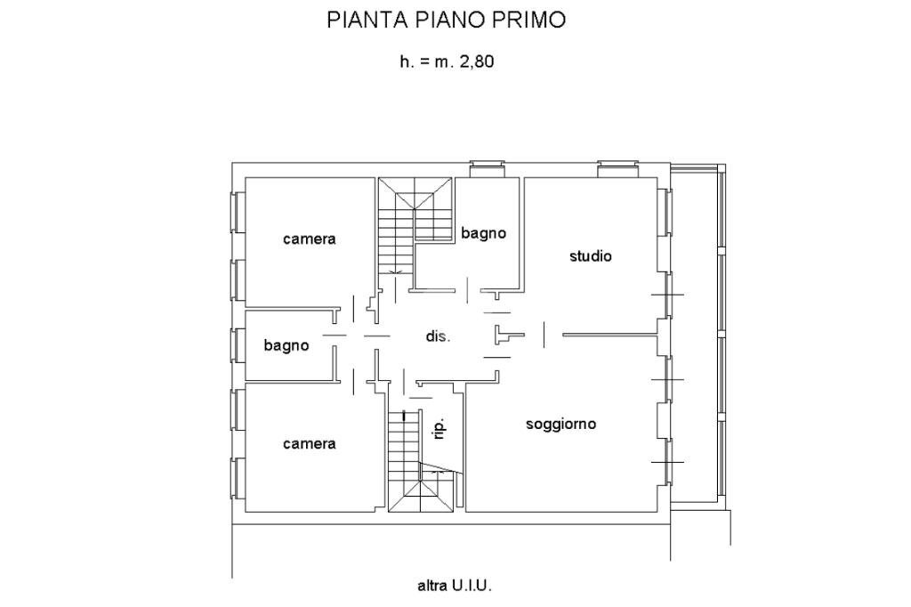 Portion of a house Via Del Pellegrino, Chivasso - floor plans 1