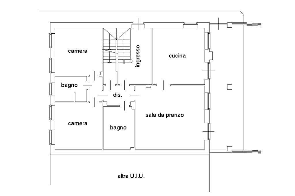 Portion of a house Via Del Pellegrino, Chivasso - floor plans 1