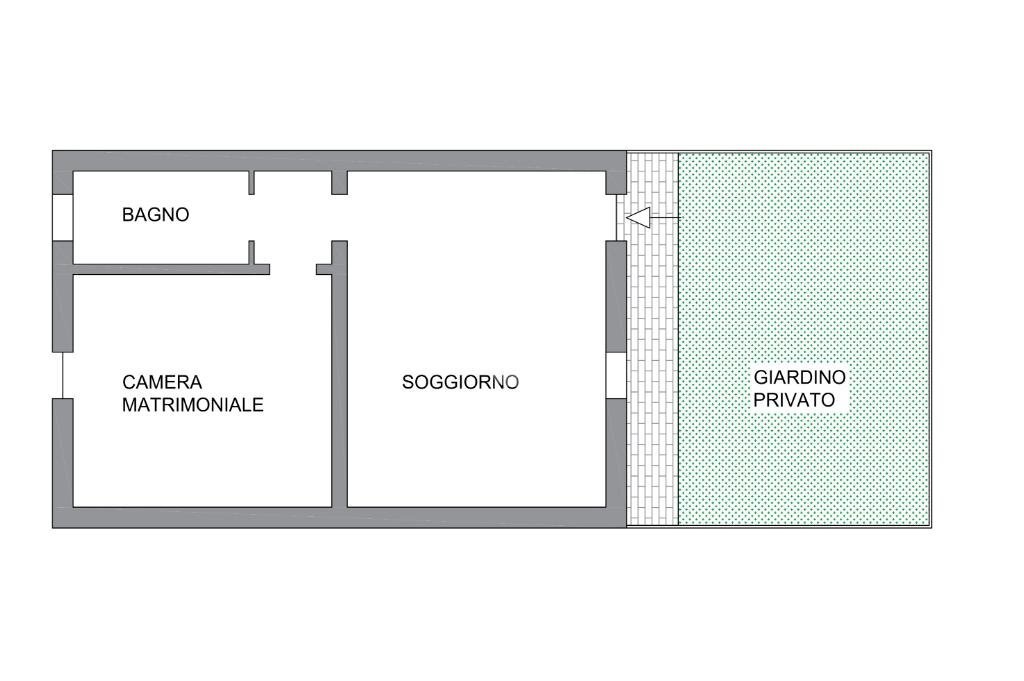 Bilocale Via S. Stefano, Oleggio - planimetria 1