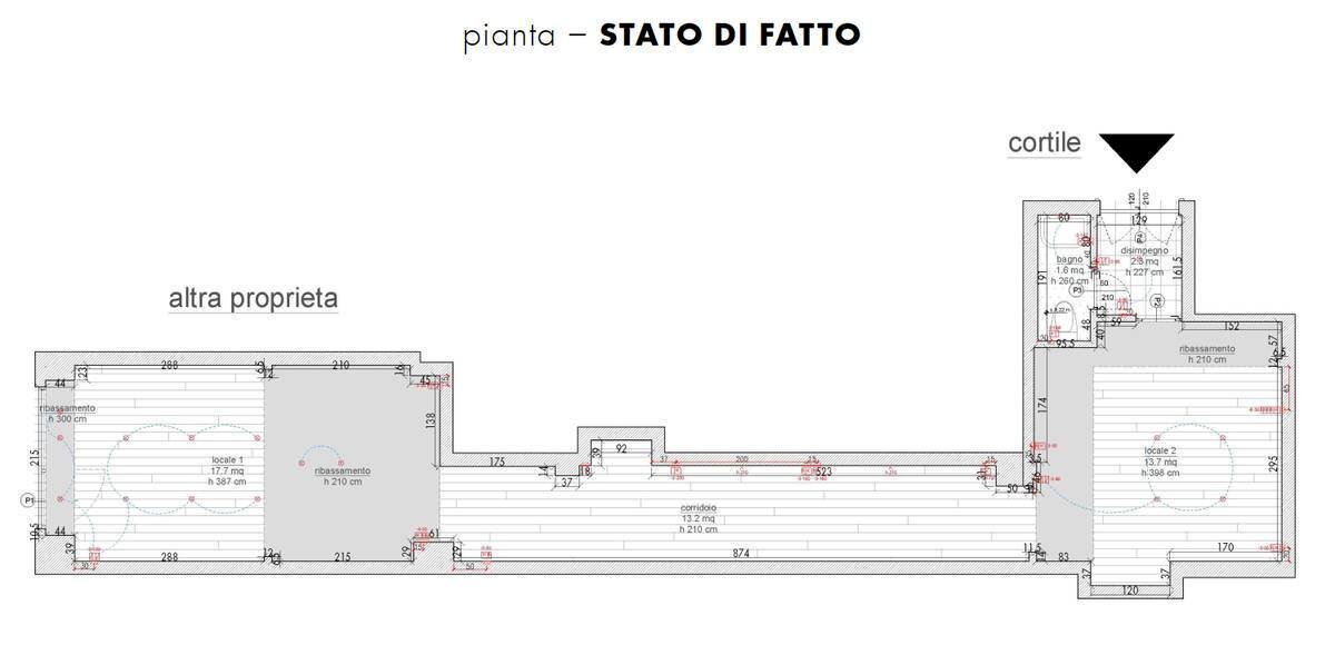 Foto 14 - Locale Commerciale Via Francesco Sforza
 
46, Milano - planimetria 1