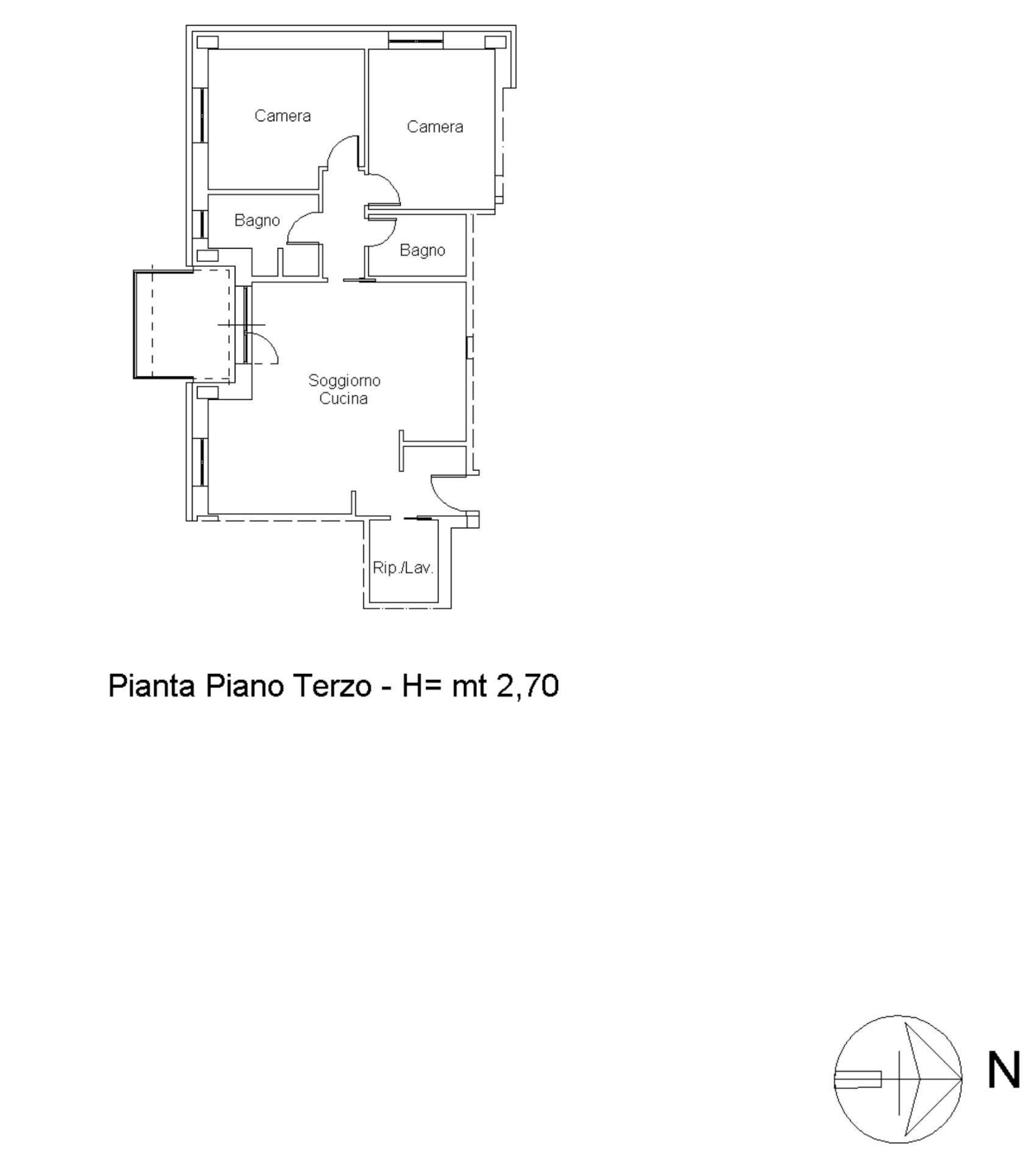 Foto 36 - Four-room apartment Via P.S. Damiani
 
4, San Benedetto del Tronto - floor plans 1