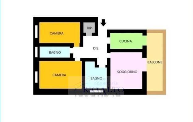 Foto 18 - Quadrilocale Venezia - planimetria 1