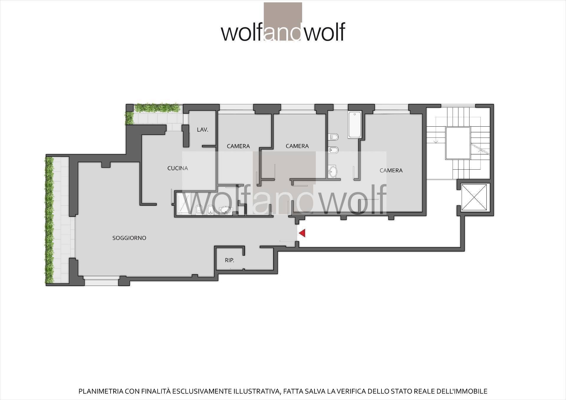 Foto 21 - Quadrilocale Via Berna
 
11/6, Milano - planimetria 1