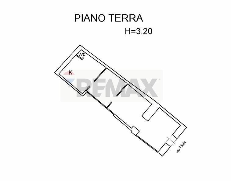 Pianta 2D - Casa indipendente VIA PLAIA
 
246/248/250, Catania - planimetria 1