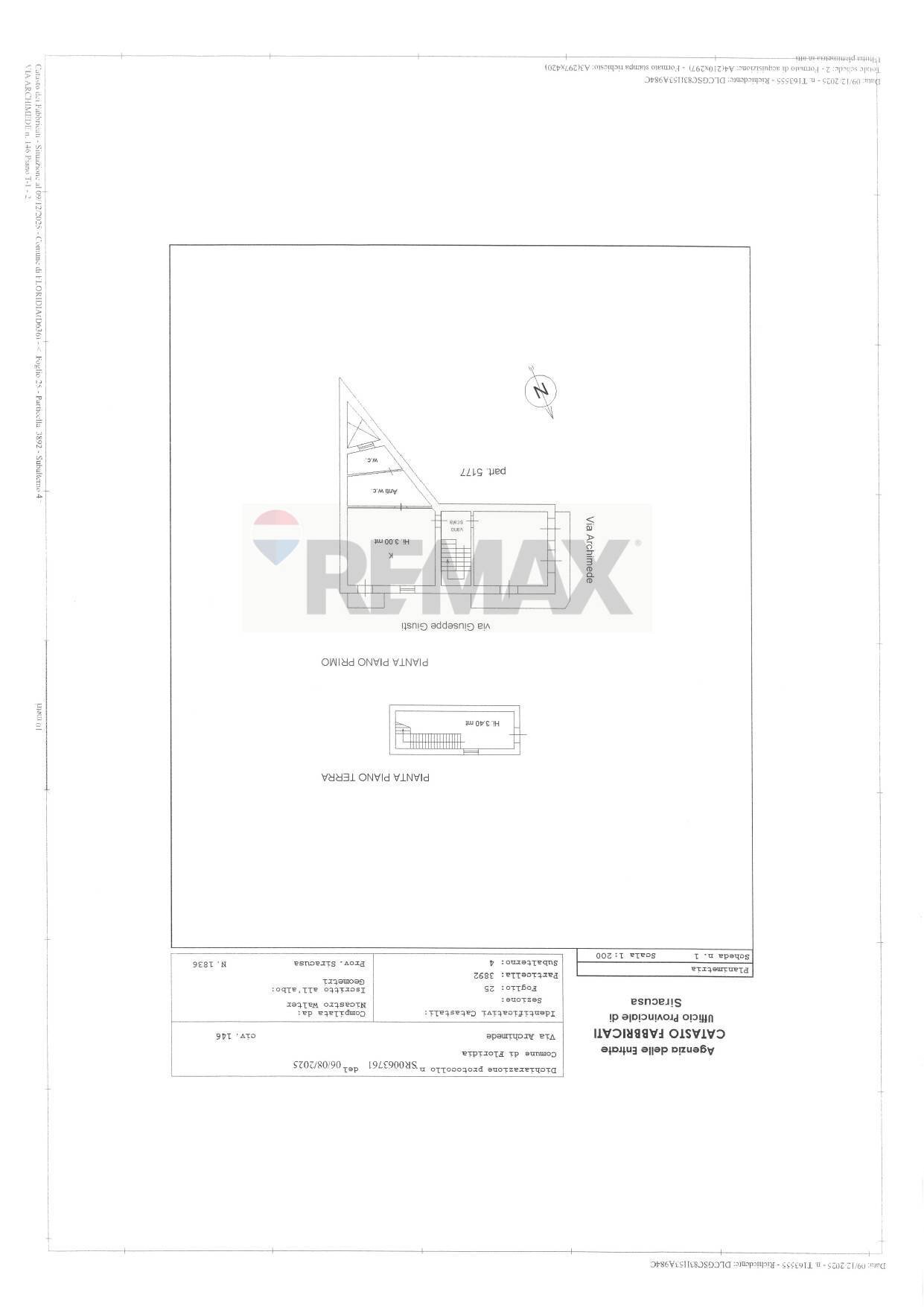 Documenti - Independent house VIA ARCHIMEDE
 
146, Floridia - floor plans 1
