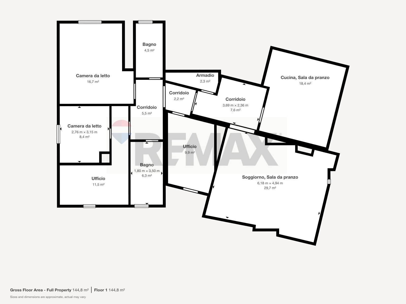 Pianta 2D - Appartamento Piombino - planimetria 1