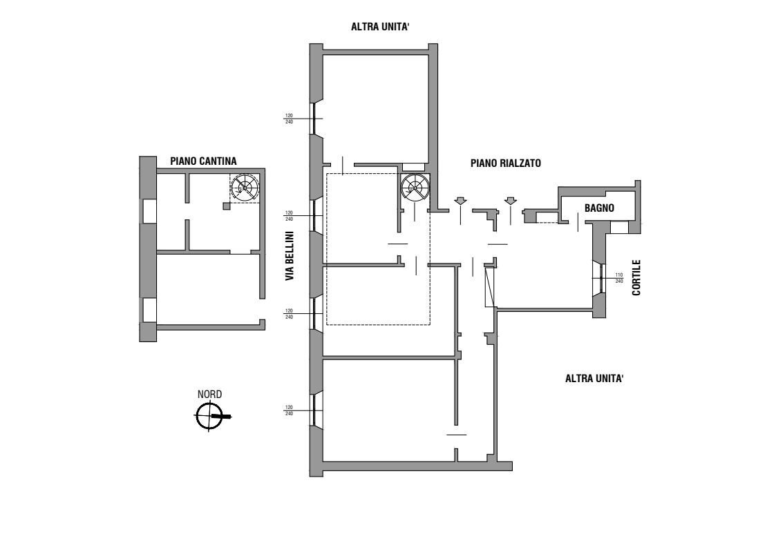 Ufficio via Vincenzo Bellini, Milano - planimetria 1