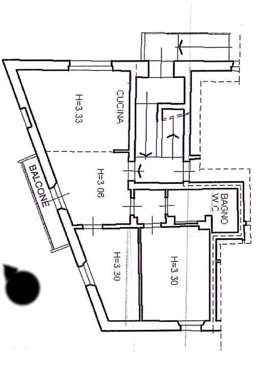 Trilocale via Raffaello Caverni, Montelupo Fiorentino - planimetria 1