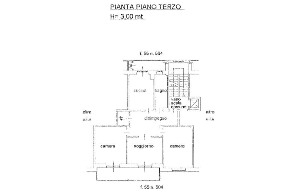 Four-room apartment Via Brigata Cagliari, Pinerolo - floor plans 1