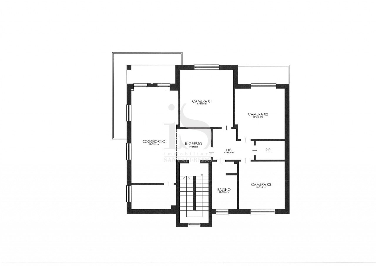 Monolocale VIA MONTE SABOTINO, 1, Concorezzo - planimetria 1