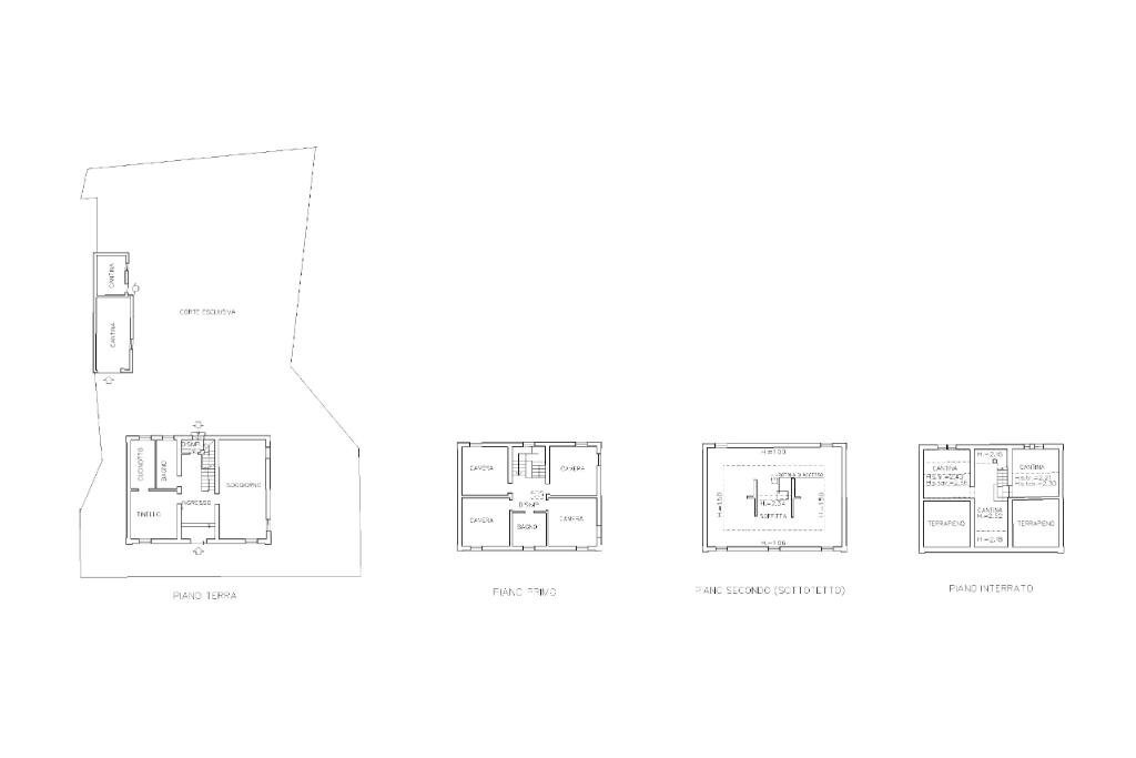 Villa Via Gesso, Zola Predosa - floor plans 1