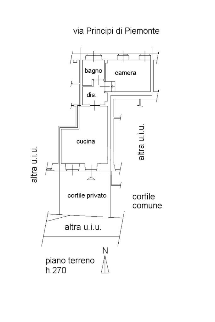 Bilocale Piazza bovetti, San Gillio - planimetria 1