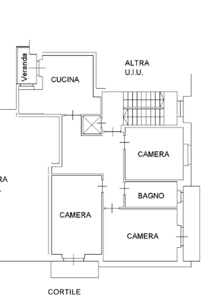 Quadrilocale Via torino, None - planimetria 1