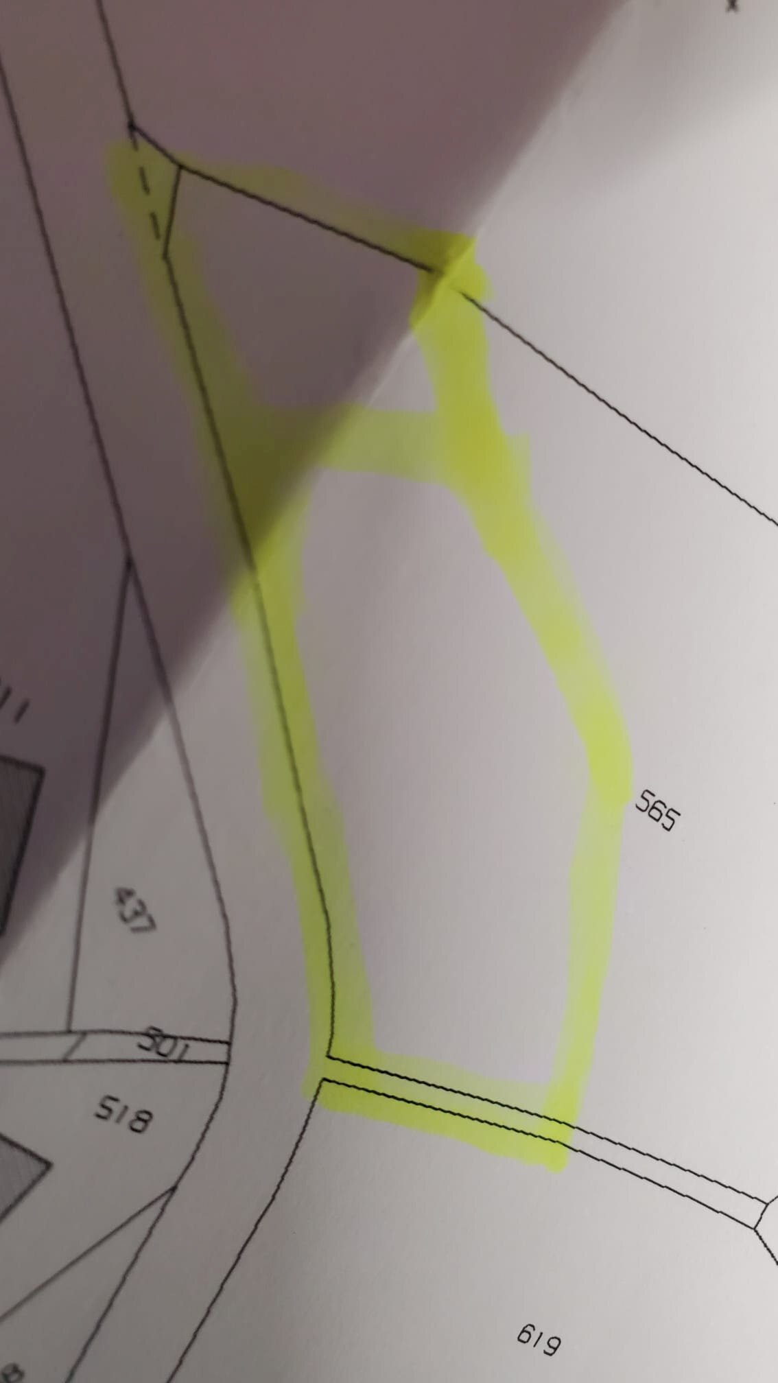 Terreno edificabile Via Comunale per Roncoscaglia, Sestola - planimetria 1