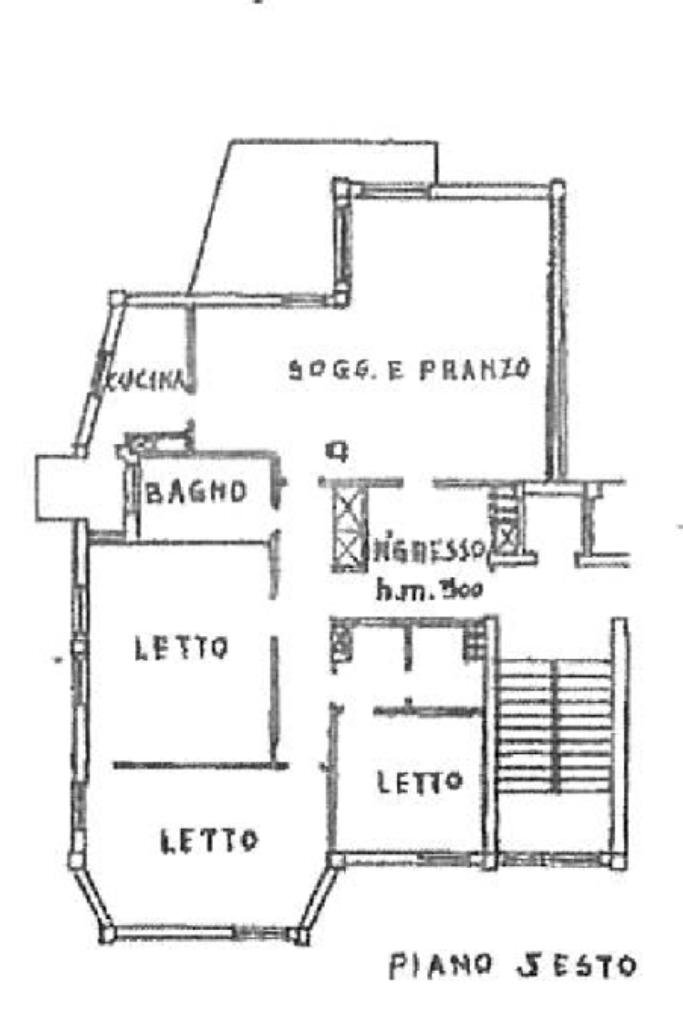Four-room apartment Via Poli, Reggio nell'Emilia - floor plans 1